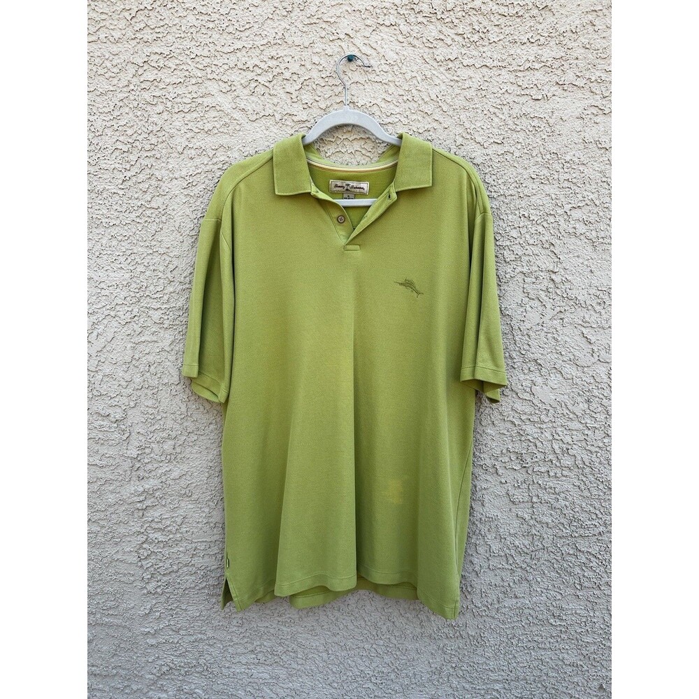 Tommy Bahama Lime Green XL Collared Polo Shirt